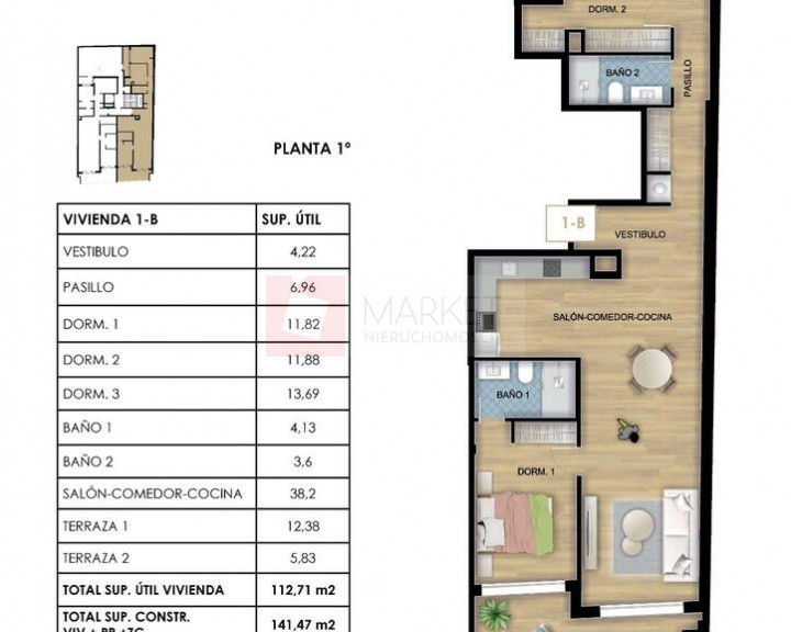 Mieszkanie Sprzedaż Torrevieja centrum Murcja Calle Gumersindo 
